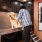 a person washing a dog