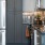 a kitchen with white cabinets
