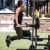 a woman working out in a yard